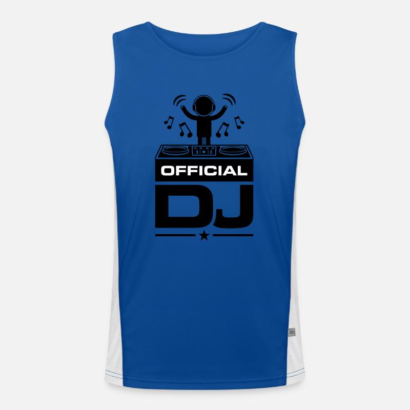 Dj Turntables Funktionelles Kontrast-Tank Top für Männer 