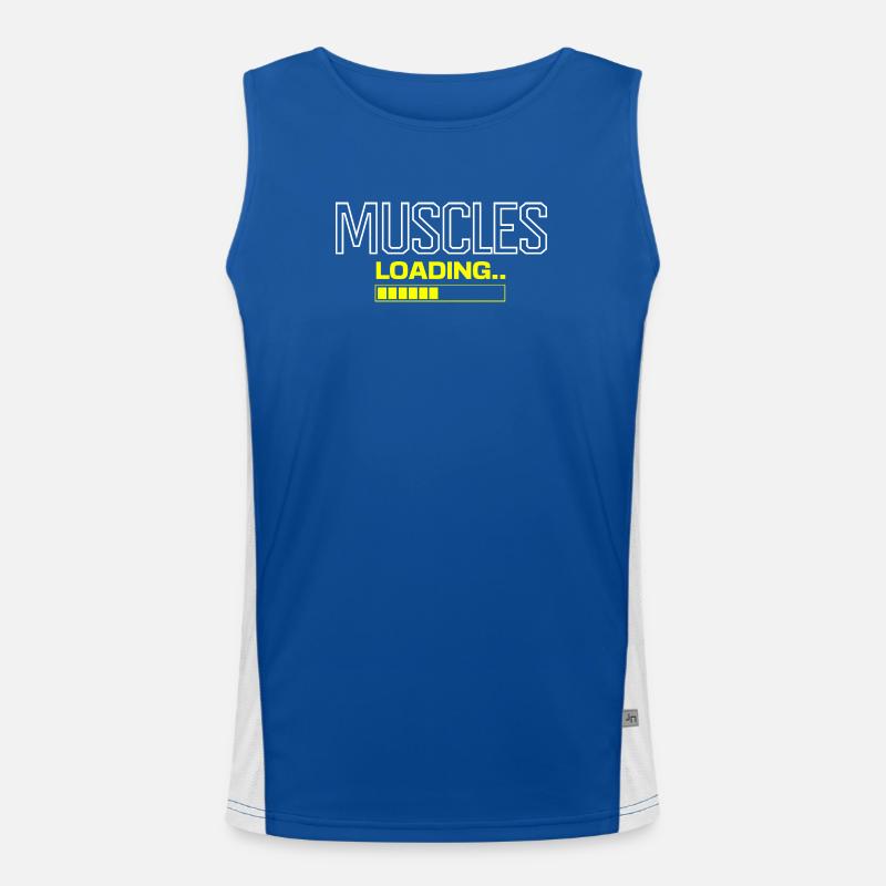 Muscles Loading..T-shirt Men's Functional Contrast Tank Top 