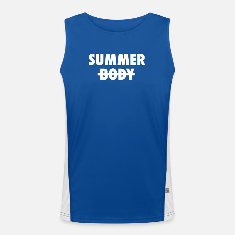 Summer Body - Satire hors de forme Débardeur respirant contrasté Homme 