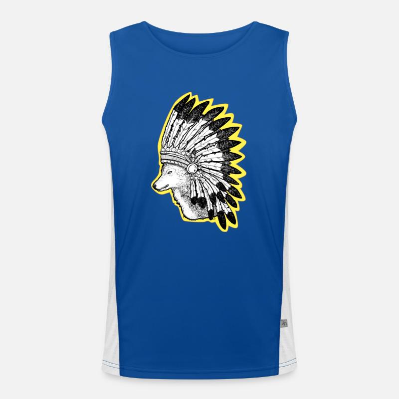 Wolf Men's Functional Contrast Tank Top 