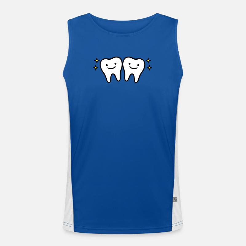 Tooth Cute Men's Functional Contrast Tank Top 