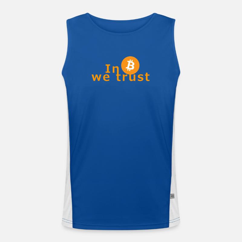 En Bitcoin we trust - Crypto Nerds Investor Exchange Débardeur respirant contrasté Homme 