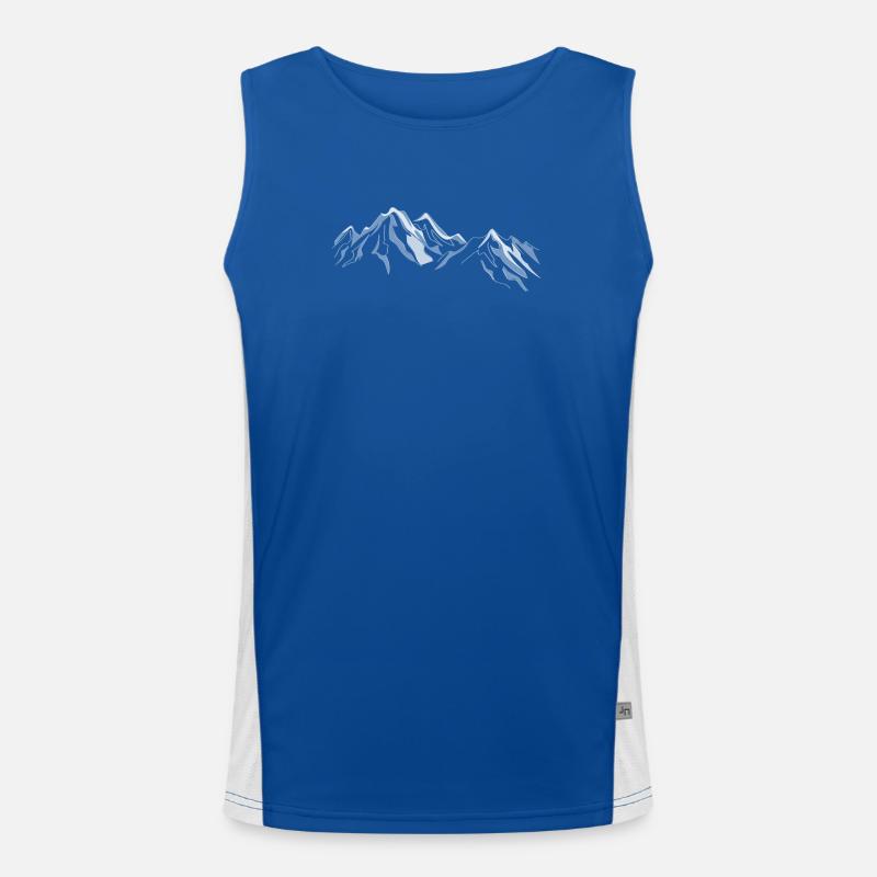 Berge Funktionelles Kontrast-Tank Top für Männer 