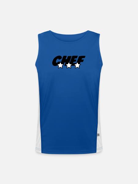 Chef - Kitchen - Cook - Men's Functional Contrast Tank Top - royal/white