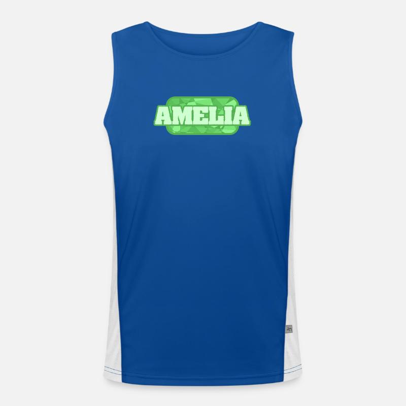 Amelia als Bio Funktionelles Kontrast-Tank Top für Männer 