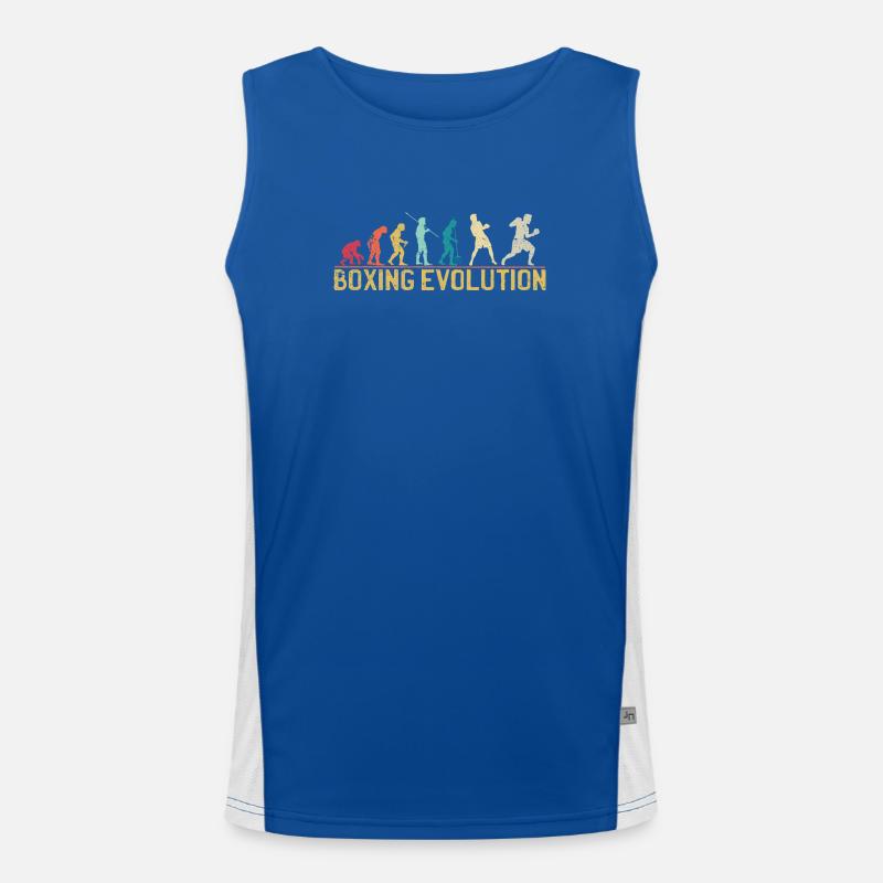 Boxen Evolution Progression Design Funktionelles Kontrast-Tank Top für Männer 