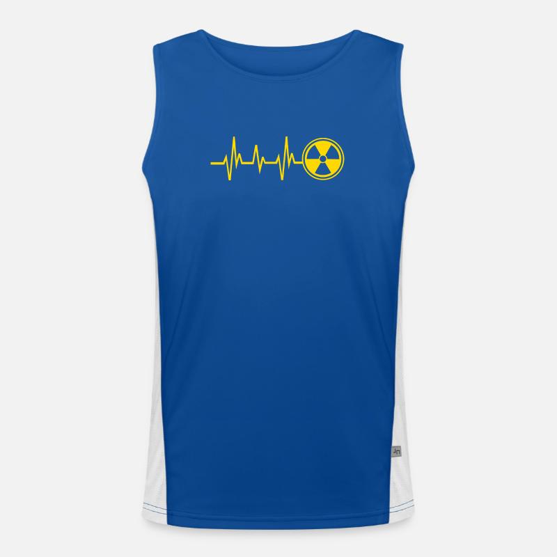 X-ray technician - Men's Functional Contrast Tank Top  - royal/white