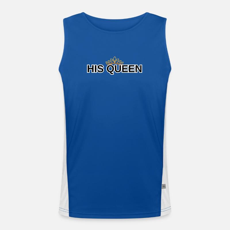 Sein Queen-Hemd passt zu Paar King Queen Funktionelles Kontrast-Tank Top für Männer 