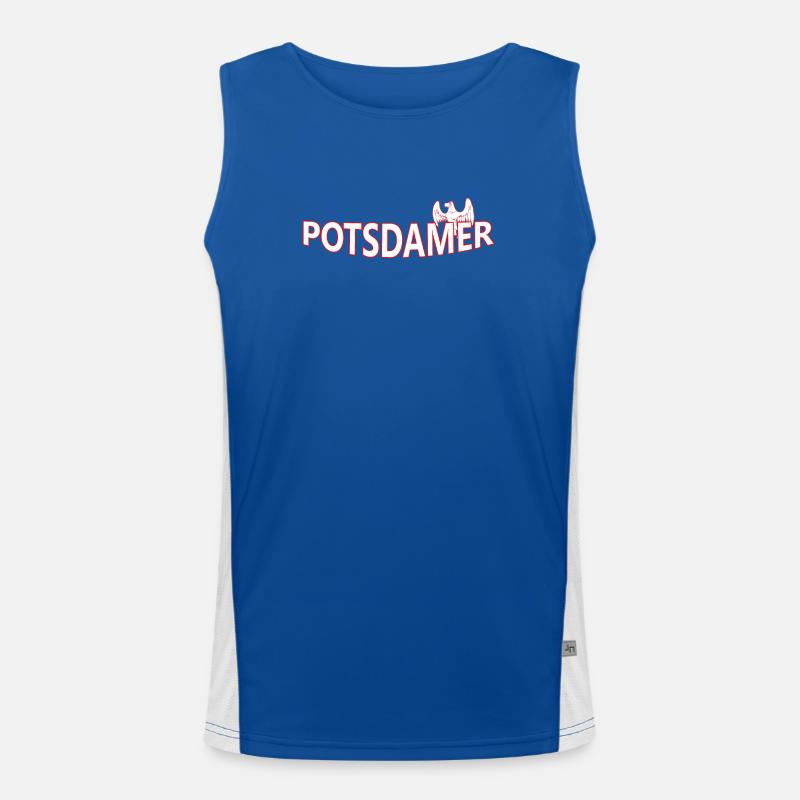POTSDAMer Men's Functional Contrast Tank Top 