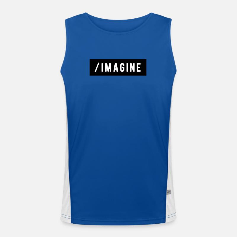 _Sich vorstellen Funktionelles Kontrast-Tank Top für Männer 