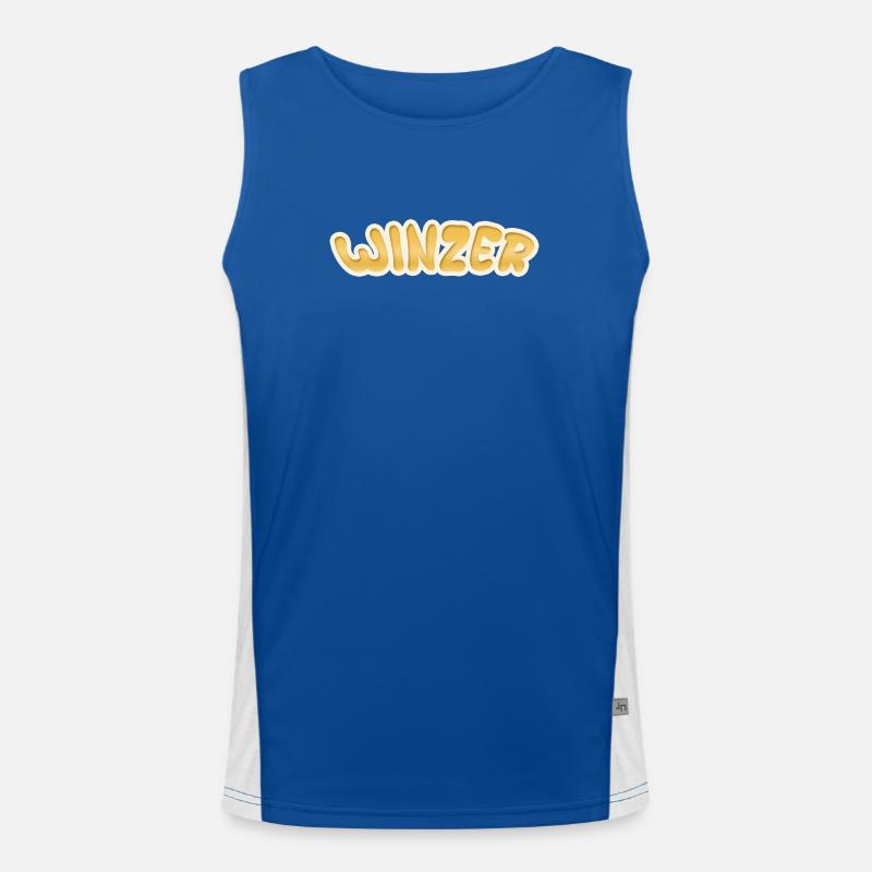Job Winzer Funktionelles Kontrast-Tank Top für Männer 