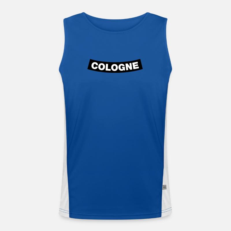 Cologne Chapter Element (JGA MC-Rocker-Design) - Men's Functional Contrast Tank Top  - royal/white