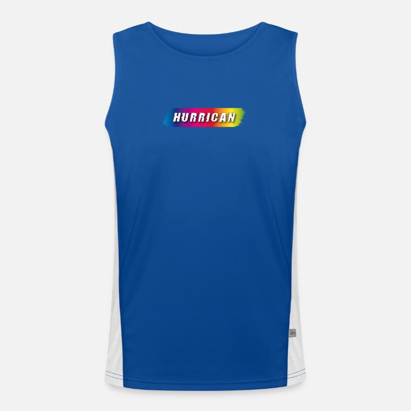 Hurrican Lettering Spectrum Men's Functional Contrast Tank Top 