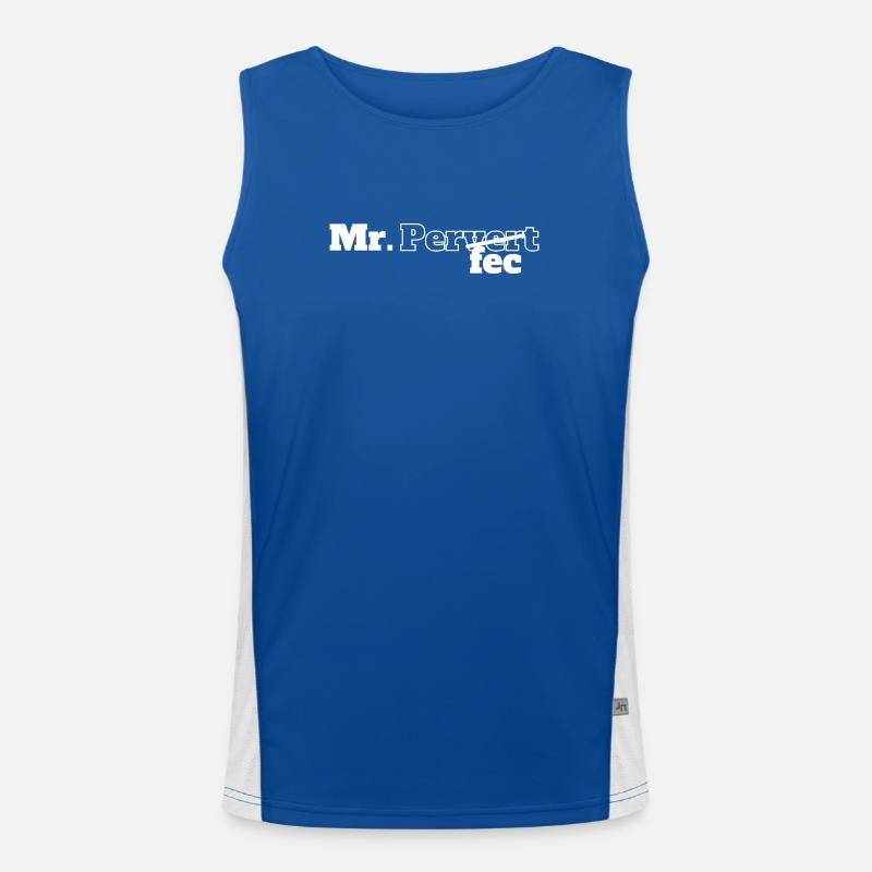 Mr. perfektes perverses T-Shirt Funktionelles Kontrast-Tank Top für Männer 