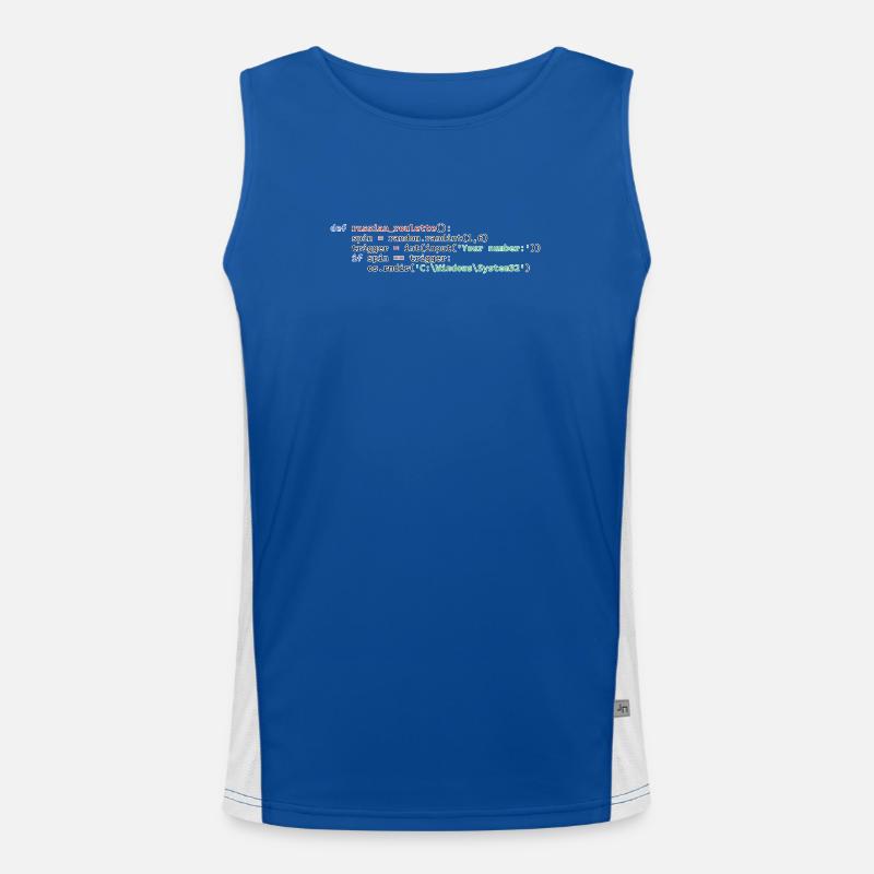 Python Russisches Roulette Funktionelles Kontrast-Tank Top für Männer 