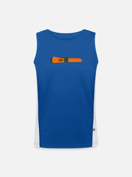 Pinpointer Probe Detectorist - Men's Functional Contrast Tank Top - royal/white