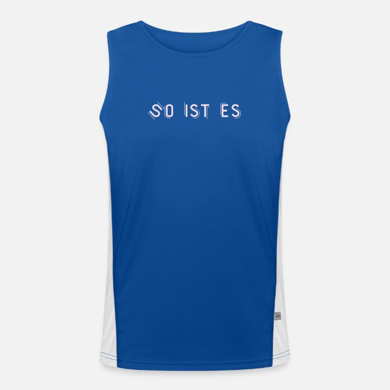 That's right Men's Functional Contrast Tank Top 