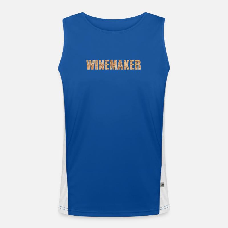 Winemaker Funktionelles Kontrast-Tank Top für Männer 