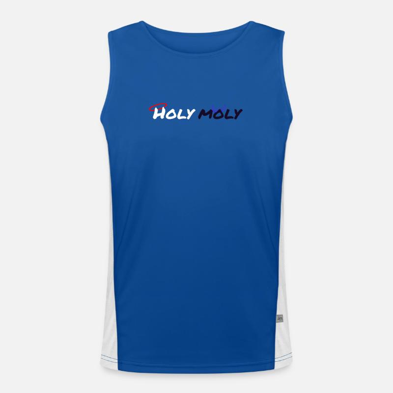 Holy Moly design Men's Functional Contrast Tank Top 