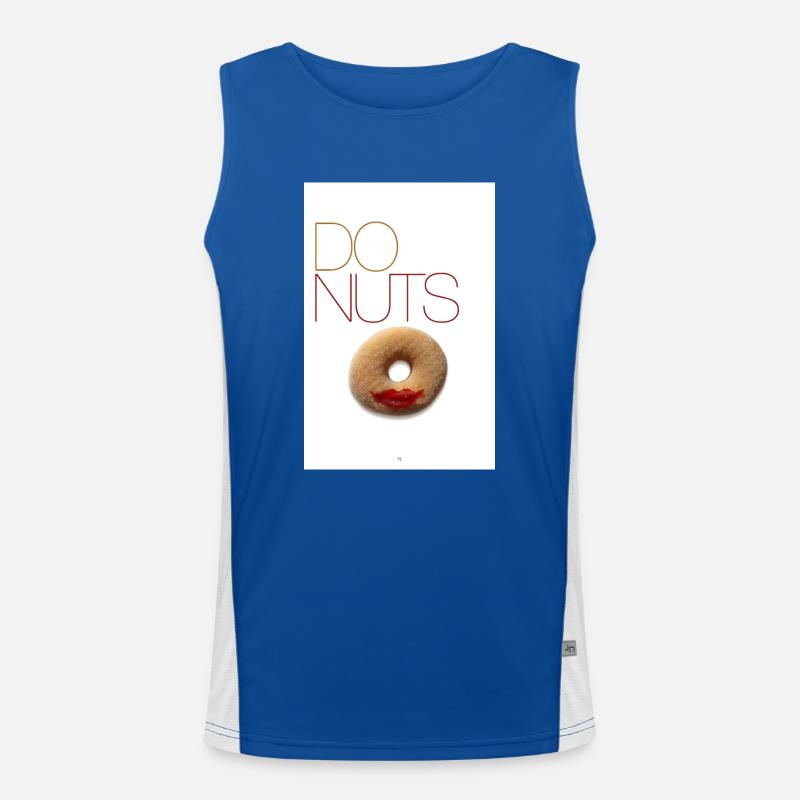 donuts lips Men's Functional Contrast Tank Top 