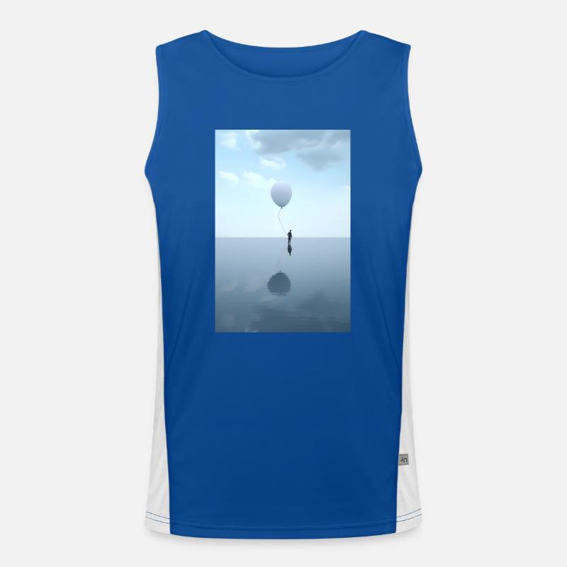 Calming Balloon Men's Functional Contrast Tank Top 