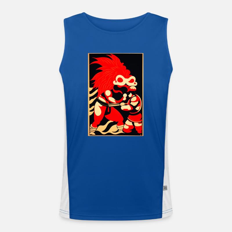 Intertwining mystery battles Men's Functional Contrast Tank Top 