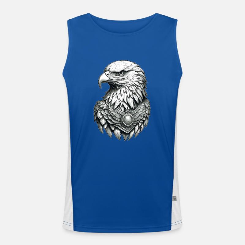 Graphique de tête d’aigle Débardeur respirant contrasté Homme 
