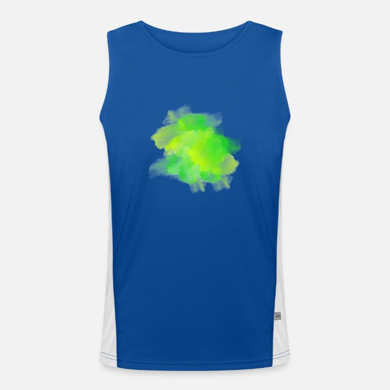 splash bunt farbe muster aufdruck comic style Funktionelles Kontrast-Tank Top für Männer 