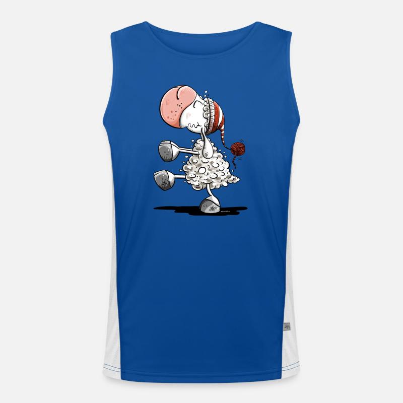Mouton somnambule avec bonnet de couchage Débardeur respirant contrasté Homme 