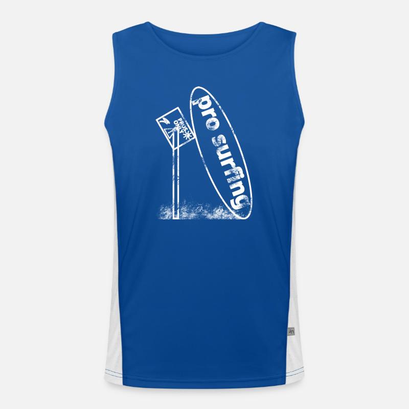 Verfallendes Surfbrett Funktionelles Kontrast-Tank Top für Männer 
