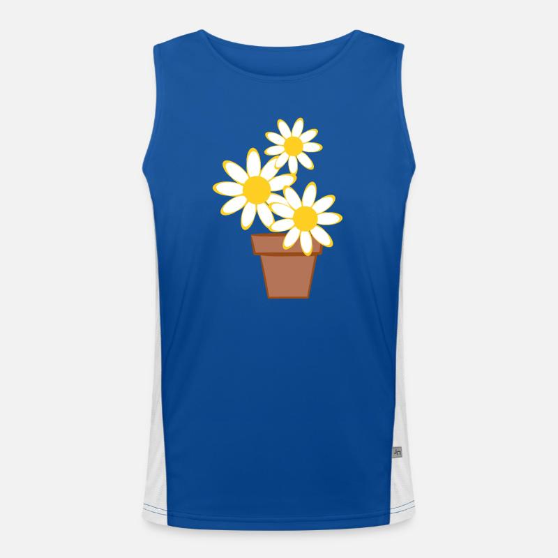 Daisies Men's Functional Contrast Tank Top 