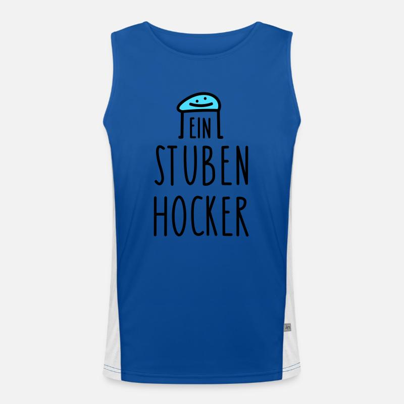 Zuhause Sprüche home office Funktionelles Kontrast-Tank Top für Männer 