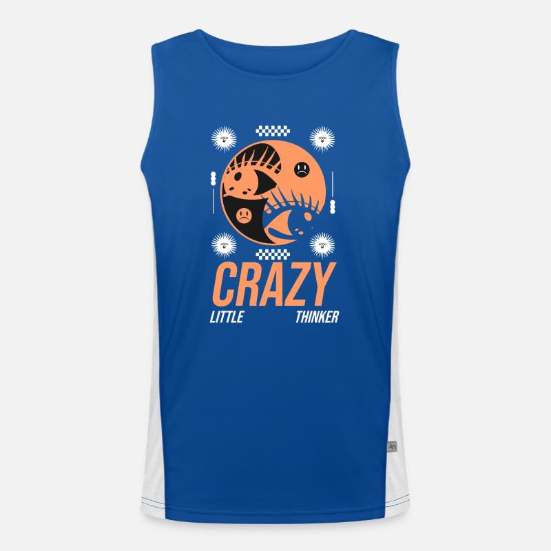 Crazy Little Thinker Men's Functional Contrast Tank Top 