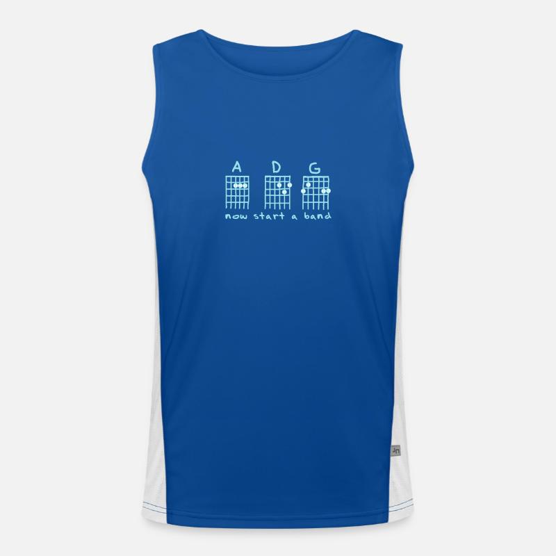 Now Start A Band Funktionelles Kontrast-Tank Top für Männer 