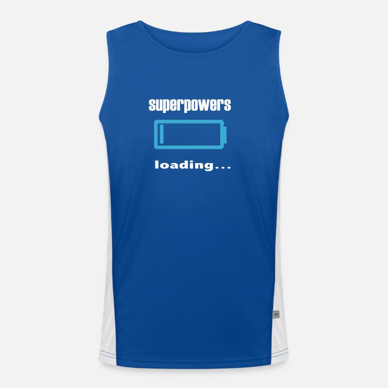 superpowers loading... Men's Functional Contrast Tank Top 