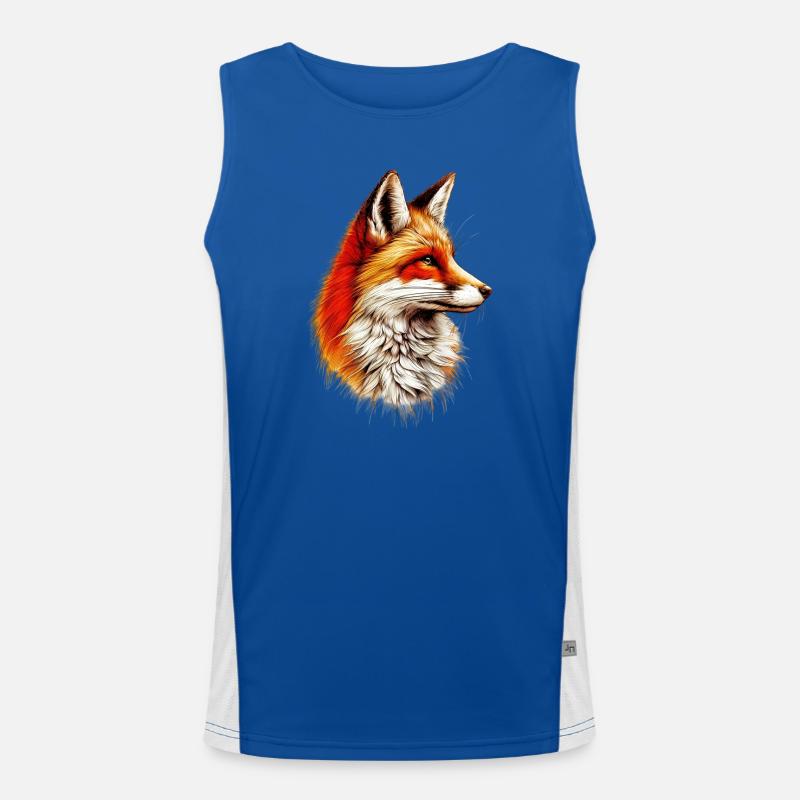 Fuchs Funktionelles Kontrast-Tank Top für Männer 