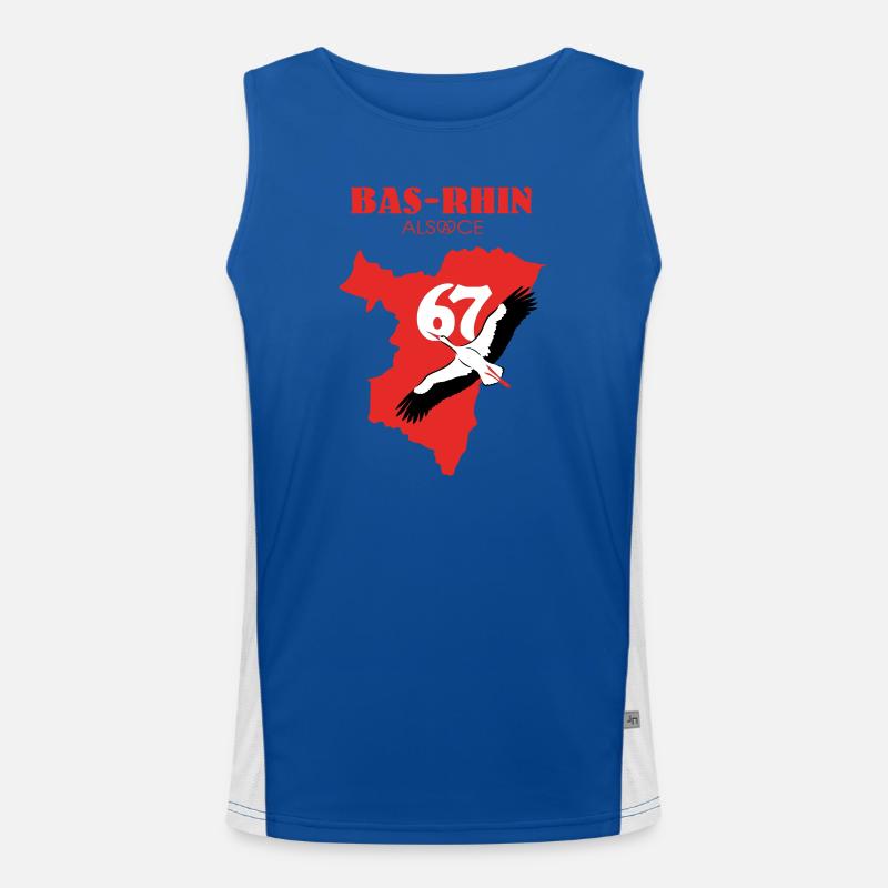 Bas-Rhin 67 Funktionelles Kontrast-Tank Top für Männer 