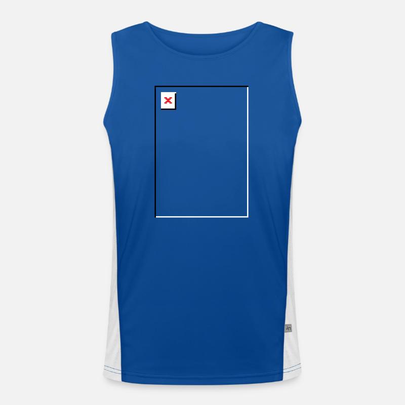 Missing Image – File Not Found Portrait Men's Functional Contrast Tank Top 