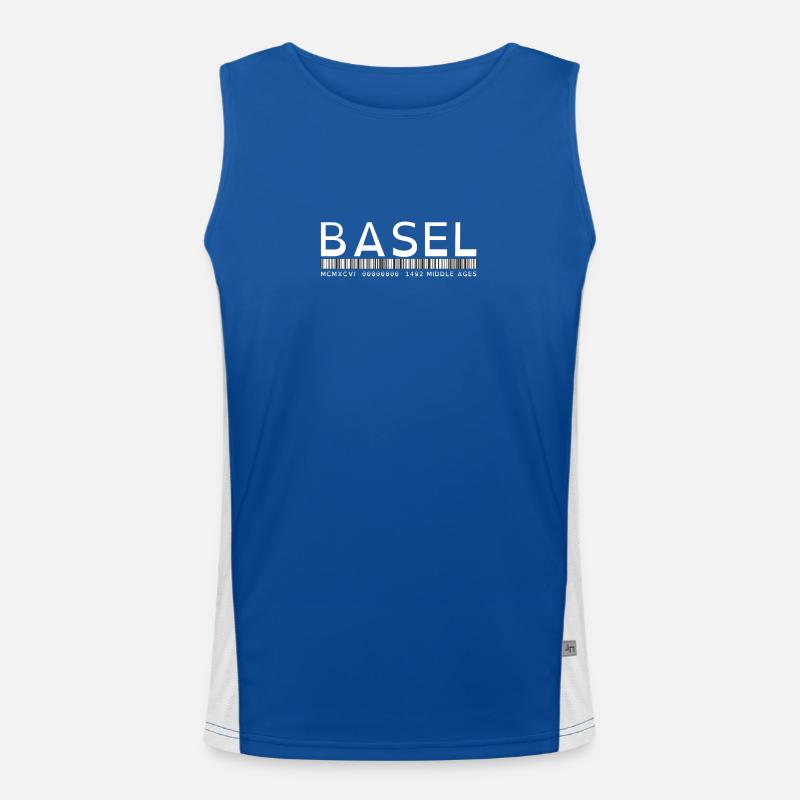 BASEL Men's Functional Contrast Tank Top 