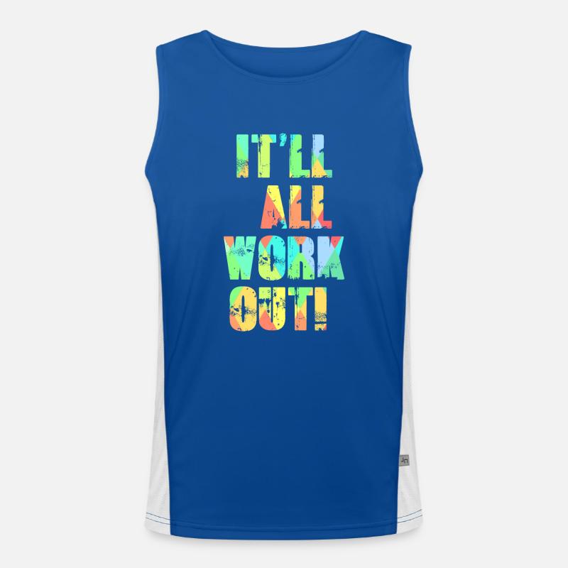 It'll All Work Out Men's Functional Contrast Tank Top 