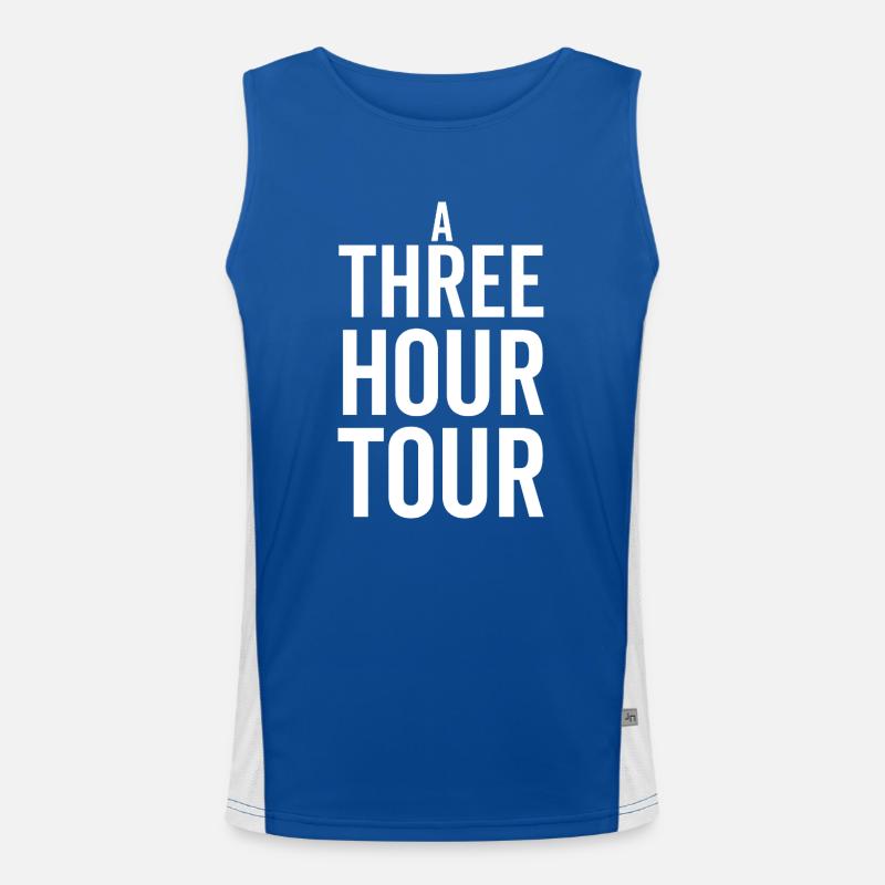 A Three Hour Tour - Men's Functional Contrast Tank Top - royal/white