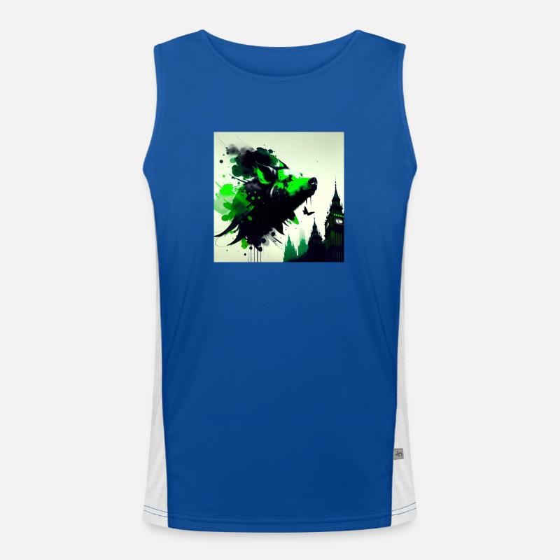 Le cochon vert à Londres Débardeur respirant contrasté Homme 