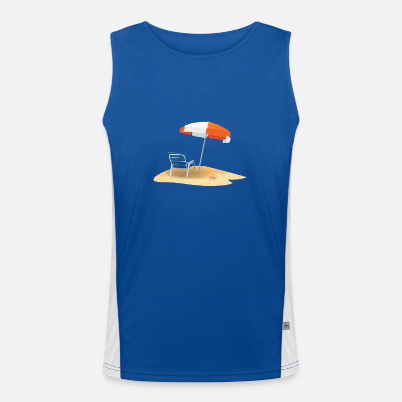 Strand Funktionelles Kontrast-Tank Top für Männer 