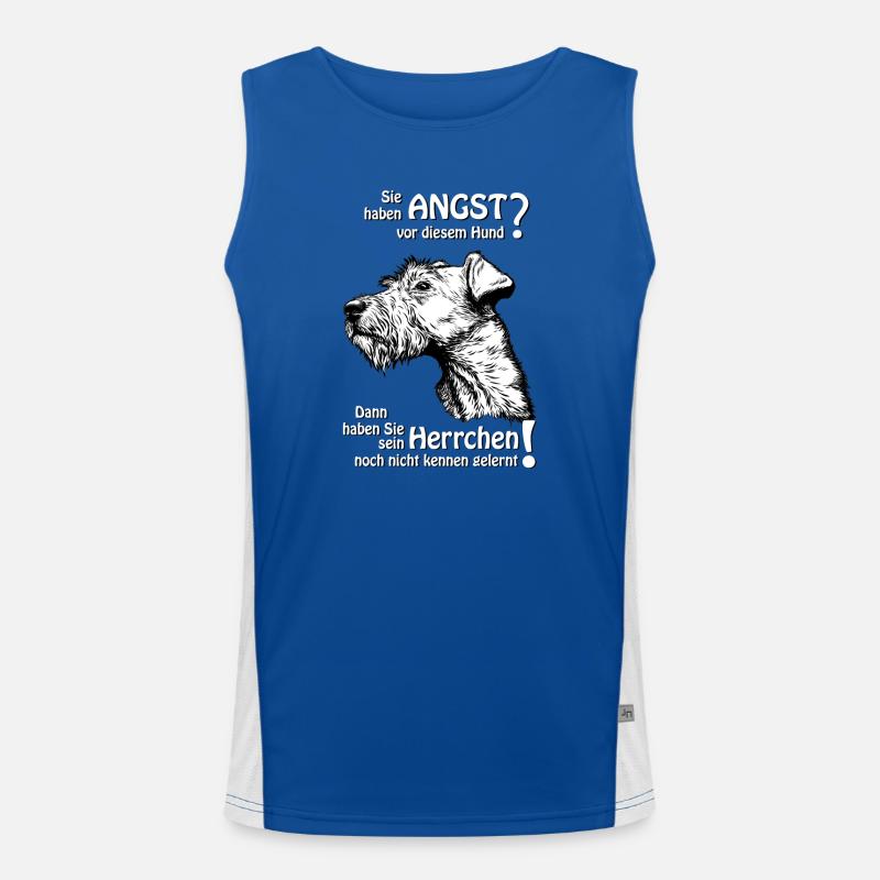 Angst vor IrishTerrier? Herrchen Funktionelles Kontrast-Tank Top für Männer 
