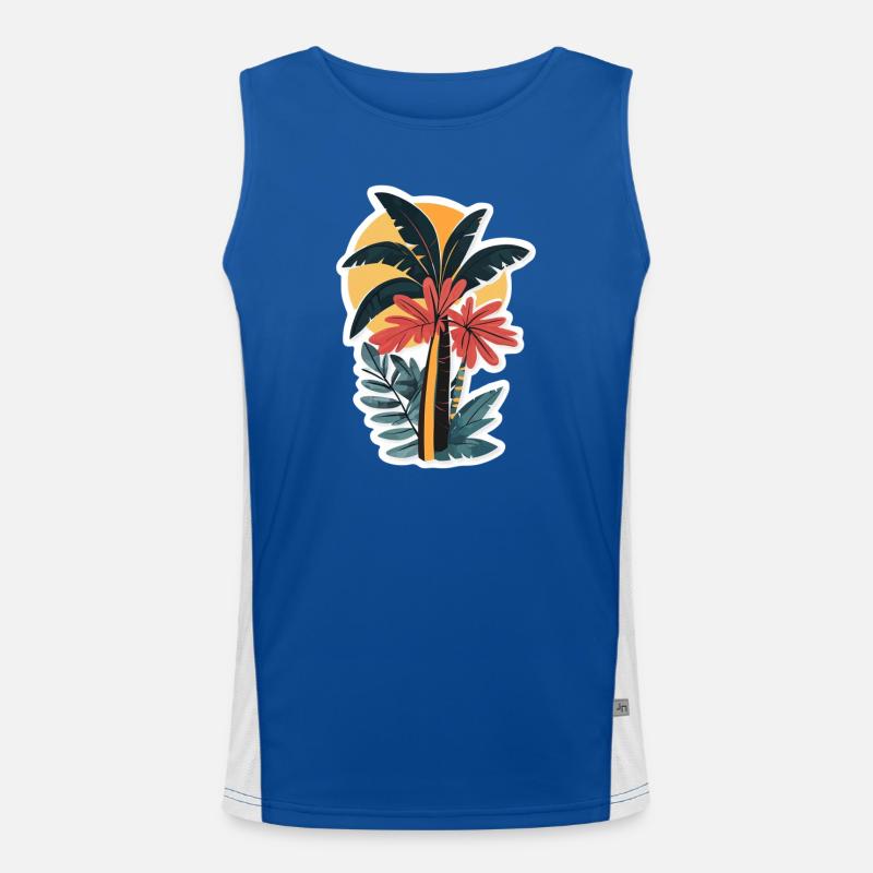 Palmier Débardeur respirant contrasté Homme 