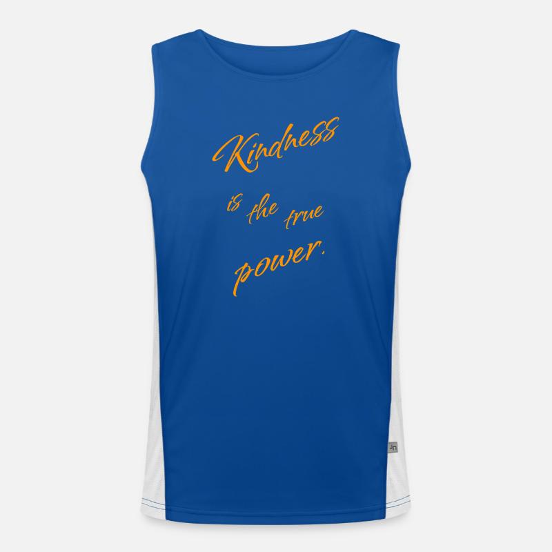 Kindness is the True Power – Statement Men's Functional Contrast Tank Top 