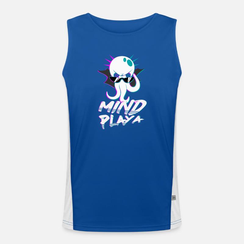 Mind Playa Funktionelles Kontrast-Tank Top für Männer 