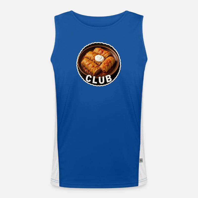 Club Golubzi with sauce, cabbage wrap Men's Functional Contrast Tank Top 