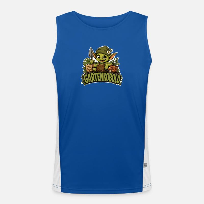 Gartenkobold Funktionelles Kontrast-Tank Top für Männer 