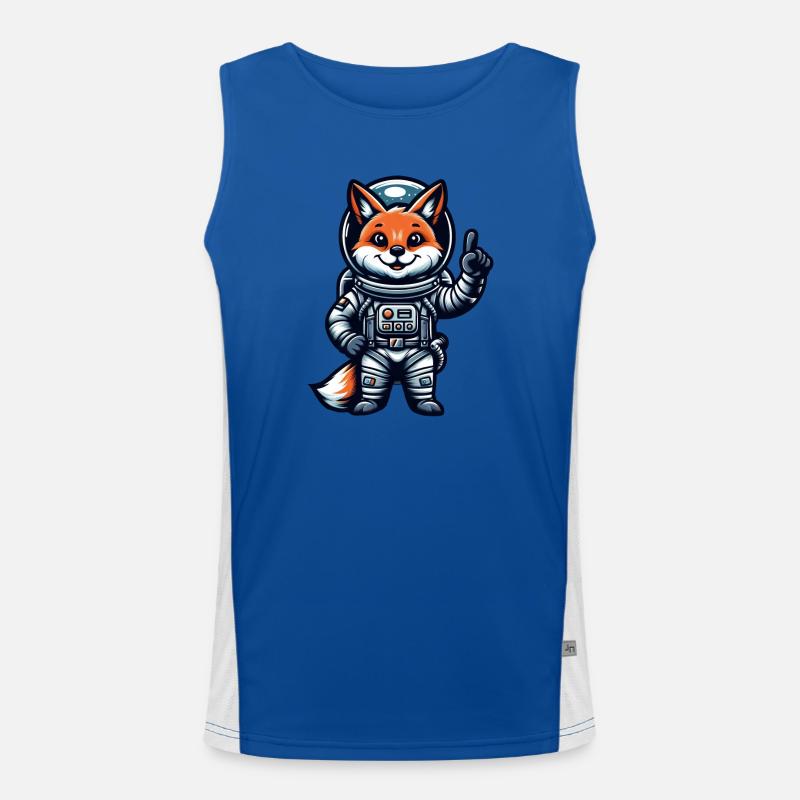 Astronaute Fox Espace Cosmonaute Univers Débardeur respirant contrasté Homme 